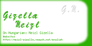 gizella meizl business card